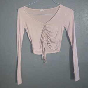 lavender garage cropped long sleeve
